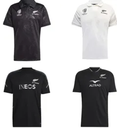 2023 WORLD CUP BLACKS Rugby-Trikots Schwarz New Jersey Zealand Fashion Sevens 2023 2024 All SUPER Rugby-Weste Shirt POLO Maillot Camiseta Maglia Tops