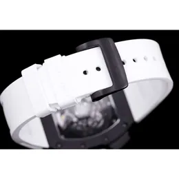 Mens Watch Superclone AAAA Mechanics Watch Richa Milles Wristwatches RM11-03 전체 기능 크로노 그래프 UHR Y5FS 상단 NTPT 카본 섬유 케이스와 상자와 달력이 있습니다.