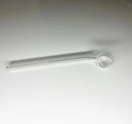 Quartz Banger Pipe Nector Collector Spoon Straw Tube Hookah Tobak Cigarett Flat Top Thick Glass Oil Burner Pipes