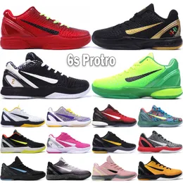 Bryant 6 VI Basketball Shoes For Mens Trainers KB 6s BHM Mambacita Sweet 16 White Del Sol Prelude Think Pink 3D Laker Outdoor Sneakers Size 40-46