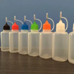 Boş plastik şişe 5ml 10ml 15ml 20ml 30ml Damlalar Şişe Buhar için iğne kapağı