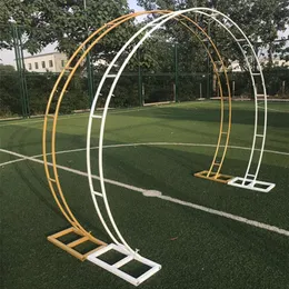 New wedding props background double circle simulation flower row door post arch rack Wedding Birthday Christmas decoration2126