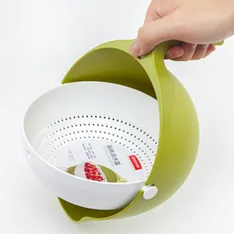 Cestelli portaoggetti Doppio cestino di scarico Ciotola Lavaggio del riso Lavello della cucina Filtro Tagliatelle Verdura Frutta Gadget Colino Coladores De 211K