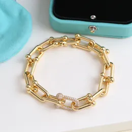 топ-браслет-цепочка дизайнерский браслет женские браслеты Lucky Link любят модную моду Блестящие и привлекательные изысканные украшения элегантный темперамент универсальный