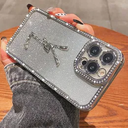 Designer Phone Case for iPhone 14 14Pro 14Promax 14Plus 13 12 11 Pro Max Fashion Glitter Diamond Home Wass Case Cover Cover Coels Inti Drop Shell