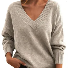 Kobiety swetry dzianinowe pullover kobiety luźne v szyja swobodnie wszystkie dzianiny męskie duże i wysokie bluzy kobieta