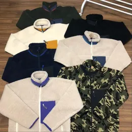 NOUVEAU arrivé Mode Sweatshirts Lettre Hommes Femmes Lâche Casual col montant pull polaire agneau cachemire Veste polaire manteau 300c