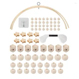 Dekorativa figurer DIY Wind Chimes Accessories Kit för att göra Baby Crib Mobile Chime Bed Wood Hanger