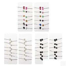 Pins Broches 24 Pcs Muçulmano Hijab Cachecol Pin Pearl Clip Headscarf Shawl Acessórios Lady Clips Jewerly Presente Gota Entrega Jóias Dh8Mu