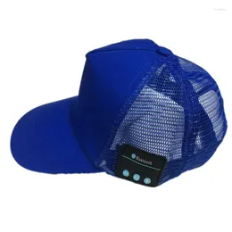 Top Caps Unisex Bluetooth Beyzbol Kapağı Müzik Kulaklık Kulaklık Kulaklıkları Modaya uygun hiphop örgü şapka Th36