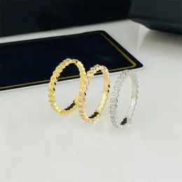 diamond engagement ring Jewelry rose gold sier beehive Titanium Steel Alloy Fashion Accessories fashion designer Ring size 5-11 wholesale