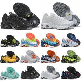 TN 2019 Kids Running Shoes tn enfant Breathable Soft Sports Chaussures Boys Girls Tns Plus Design Sneakers Youth requin Trainers S175G