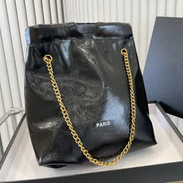 Designer Women Trash DrawString Tote Bag France Luxury Märke B Nappa Leather Fashion Big Shopping Handväskor Lady Stora kapacitet Crossbody Shoulder Bags
