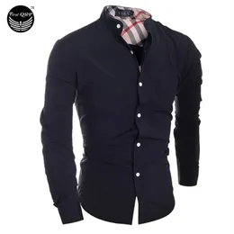 Цельно-2016 Мужская модная мужская рубашка Классическая клетчатая рубашка Camisa Masculina с длинными рукавами Мужские рубашки Мужская рубашка XXL276m