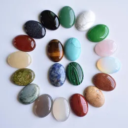 Wholesale 18x25mm natural stone mixed Oval CAB CABOCHON Loose beads for jewelry making