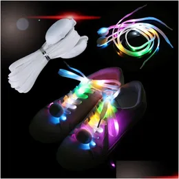 Novelty Lighting Led Lamp Flashing Luminous Shoe Laces Light Up Flash Glowing Shoelace 7 Colors Drop Delivery Lights Dherj