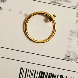 тонкое кольцо для ногтей clou кольцо для женщин дизайнерский бриллиант Размер 6 7 8 тонкое серебро T0P качество официальные репродукции модный классический стиль подарок на годовщину 011