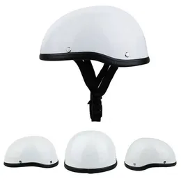 خوذة دراجة نارية لـ Harley Vintage Half Face خوذة لـ MTB الدراجة Cruiser Scooter Matte Black Helmets Accessories Casco Moto216n