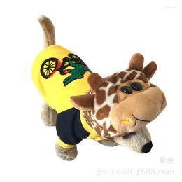 Vestuário para cães Halloween Girafa Padrão Modelagem Filhote de Cachorro Gato Transformação Chapéu Spot Engraçado Animal de Estimação