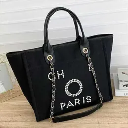 Sac de plage en toile classique pour femmes de luxe sacs à main fourre-tout grande capacité sacs à dos petits paquets de chaîne grand bandoulière VTI0 KJ9Y H90