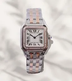 Mode de luxe femmes montres quartz montre-bracelet diamant 904L en acier inoxydable saphir cristal montre-bracelet carrée saphir étanche montres-bracelets