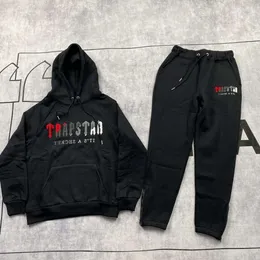 Tute da uomo Uomo Donna Colore Floccato Felpa con cappuccio Felpa Completo Trapstar Fleece Set Felpa con cappuccio Abbigliamento Sweat Design avanzato 999ess