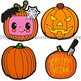 Shoe Parts Accessories L Horror Pumpkin Clog Charms Halloween Thanksgiving Decoration For Shoes Bracelet Wristband Gift Birthday Par Otk8W