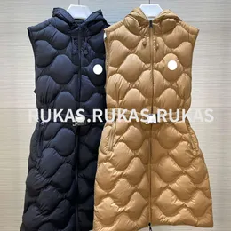 Kvinnors ytterkläder Vest Designer Fashion Autumnwinter Jacket Lång varm blixtlås Luxury Brand Casual Ytterkläder