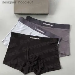 Underbyxor underbyxor herrboxare underkläder bokstav tryck bomull andas underpant man boxare shorts högkvalitet män underkläder gifs l230915