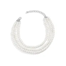 anklets mtilayer pearlチェーン女性レディーハイヒールアンクルブレスレットサンダルプロムフットパーティージュエリードロップデリバリーDHLL3