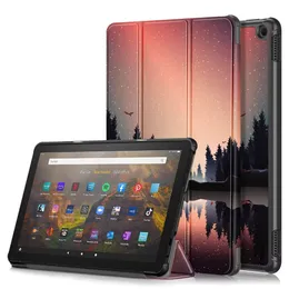 Smart Cases For Amazon Fire HD 10 10.1inch 10.1" 2023 Slim PU Leather Cover Wake Sleep Function Tablet PC Capa