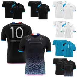Erkek ve Kadınlar 2023 Yeni Ürün F1 Team T-Shirt Polo Takım Four Seasons Formula One Racing Suit Resmi Custom1820