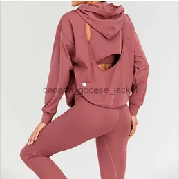 Active Sets Giacca da donna con cappuccio Shrits Running Manica lunga Donna Casual Personalità Abiti Autunno e inverno Abbigliamento sportivo Palestra Abbigliamento fitness Cappotto 7 coloriL230915