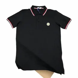 Tasarımcı Mens Temel Business Polos T Shirt Moda Fransa Marka Erkek Tişörtleri İşlemeli Kol Bantları Mektup Rozetleri Polo Gömlek Şortları C5X7#