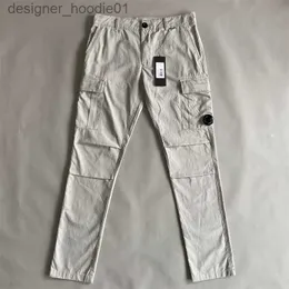 Calças masculinas mais novo vestuário tingido calças de carga uma lente bolso calça ao ar livre calças táticas soltas tamanho M-XXL CP L230915