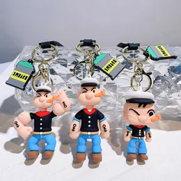 Cartoon Popeye Puppe Schlüsselanhänger Anhänger Tasche Auto Schlüsselanhänger Zubehör Geschenk Großhandel