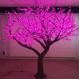 新しい2 5m 2304PCS LED光沢のあるLED桜の花の照明防水庭の風景飾りランプ結婚式PAR2189