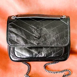 Medium leather shoulder niki hobo messenger bag womens Luxury chain luggage tote cross body envelope bags Mens Designer pochette wallet handbag clutch satchel bag