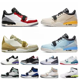 Legacy 312 Jumpman Low Basketball Shoes 25Th Anniversary Bred Cement Chicago Flag Lakers Light Grey Pale Blue Men Women Fashion Retro