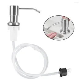 Dispenser di sapone liquido Pompa del fluido incorporata Premendo manualmente l'organizzatore Accessori da cucina per bagno e