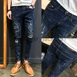 Men's Jeans new men's fashion denim long pants jogger jeans korea style J230915