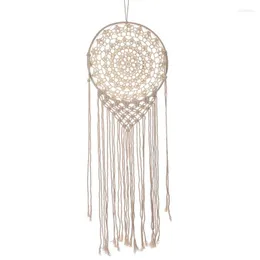 Dekorativa figurer boho macrame vägg hängande handgjorda bohemiska konstdekor vackra barnkammare sovrum lägenhet sovsal dekoration gåva för