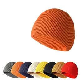 Beanie/Skull Caps Integrated Seamless knitted Hat Winter Fabric Hat For Adult Unisex Skullies Beanies 230914