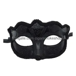 Maski imprezowe weneckie maskaradowe maska ​​Mardi Gras Man - Half -Face y Woman Dance na Halloween Drop dostawa dom domowy fes fes dhbl9