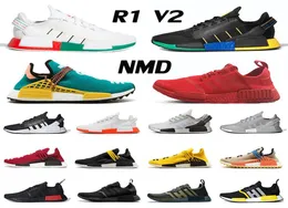 New Arrival 2020 NMD R1 V2 Classic Pharrell Williams Hu Hu Trail Mens Womens Roning Shoes Human Races Size 47 Trainers SN7394543
