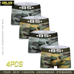 Underpants bs 4pc 로트 남자 속옷 복서 섹시 복서 남성 cuecas 팬티 팬티 단편 면화 게이 1925