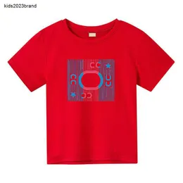 T-shirt per bambini firmate estive a manica corta per bambini estivi T-shirt di moda per ragazzo e ragazza stampa di lettere sciolte per bambini T-shirt