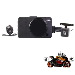 Andra motorcykeltillbehör 3 tum LCD DVR Dual Cameras Mini 720p Camera Waterproof Video Recorder med G-sensor 140 grader bred en DHXMB