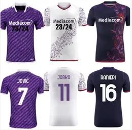 23 24 Fiorentina soccer jerseys J. IKONE 2023 2024 CASTROVILLI ERICK Florence jersey ACF JOVIC A. CABRAL Milenkovic C.Kouame football shirt