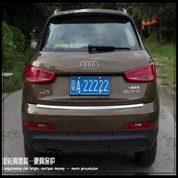 High quality 304# stainless steel car rear trunk scuff footplate protection plate rear trunk sticker for Audi Q3 2012-2015258S